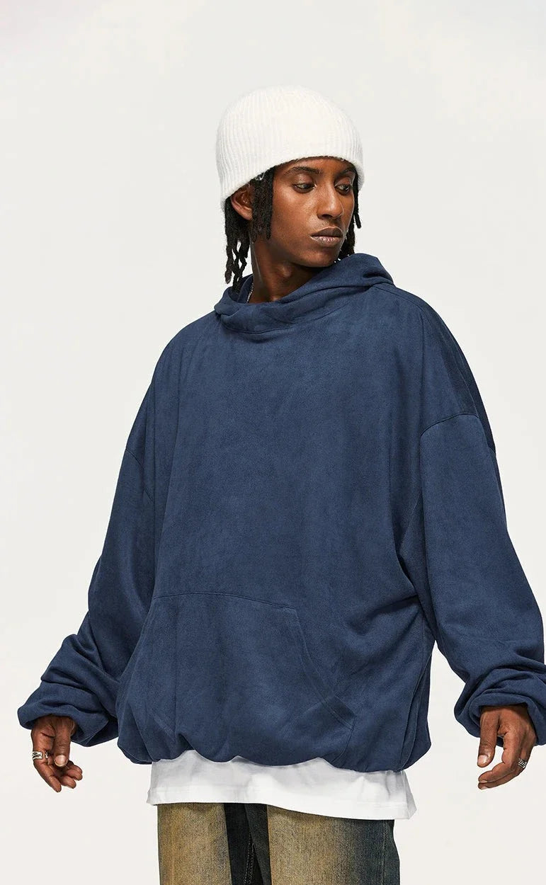 Felpa oversize blu marino