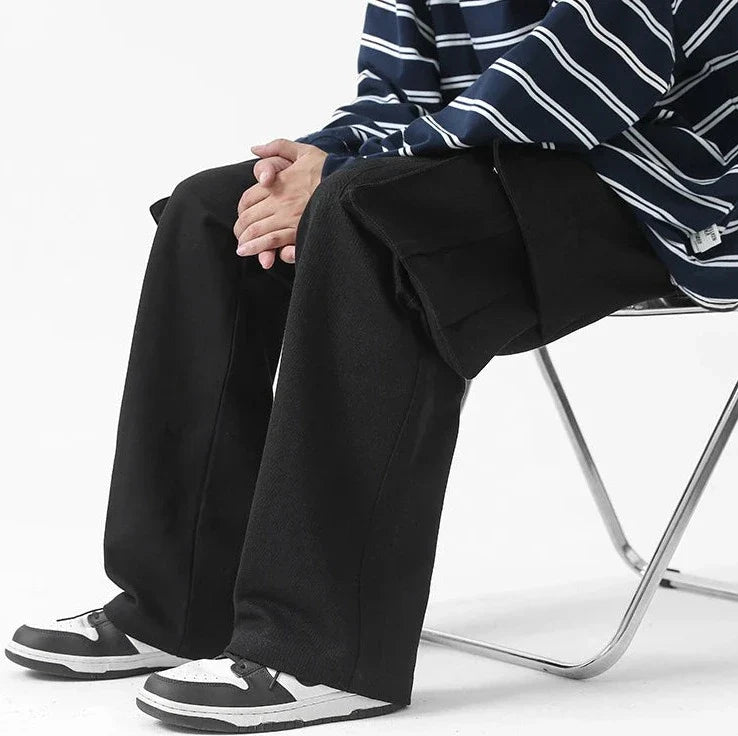 Pantaloni cargo dritti retr?