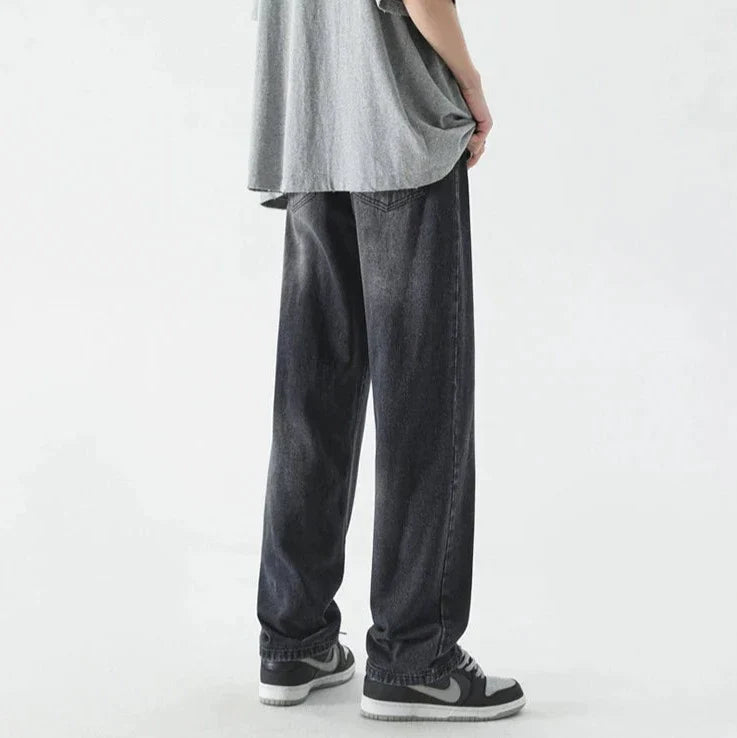 Jeans larghi retr? a destra