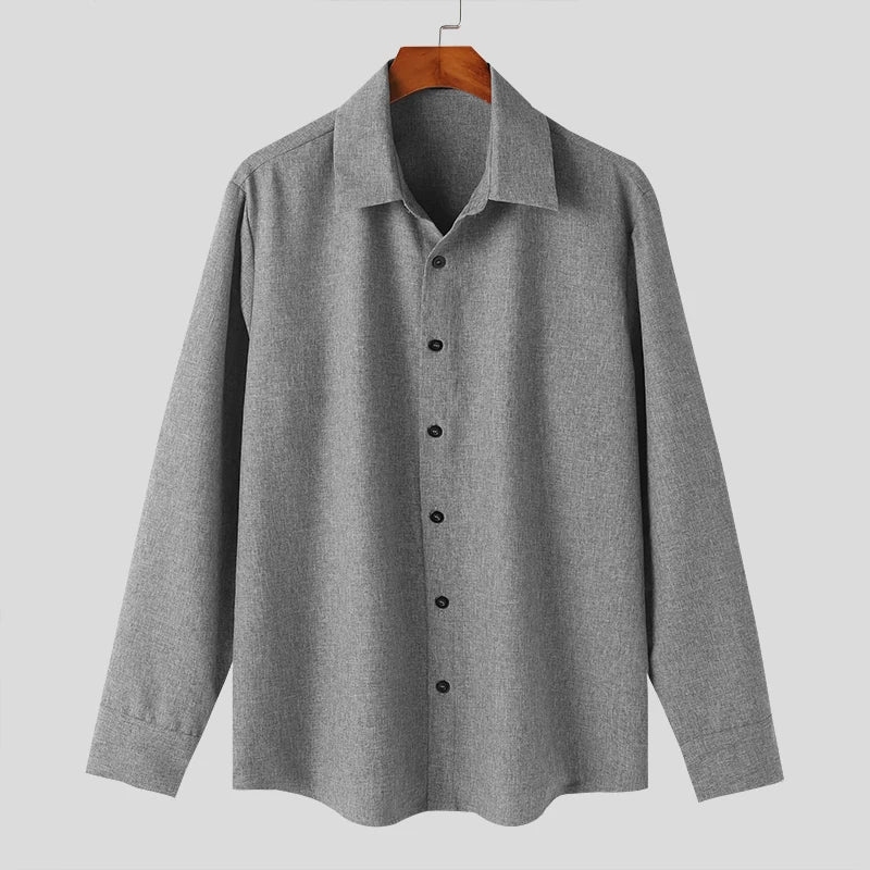 Camicia a maniche lunghe con revers e pantaloni con coulisse