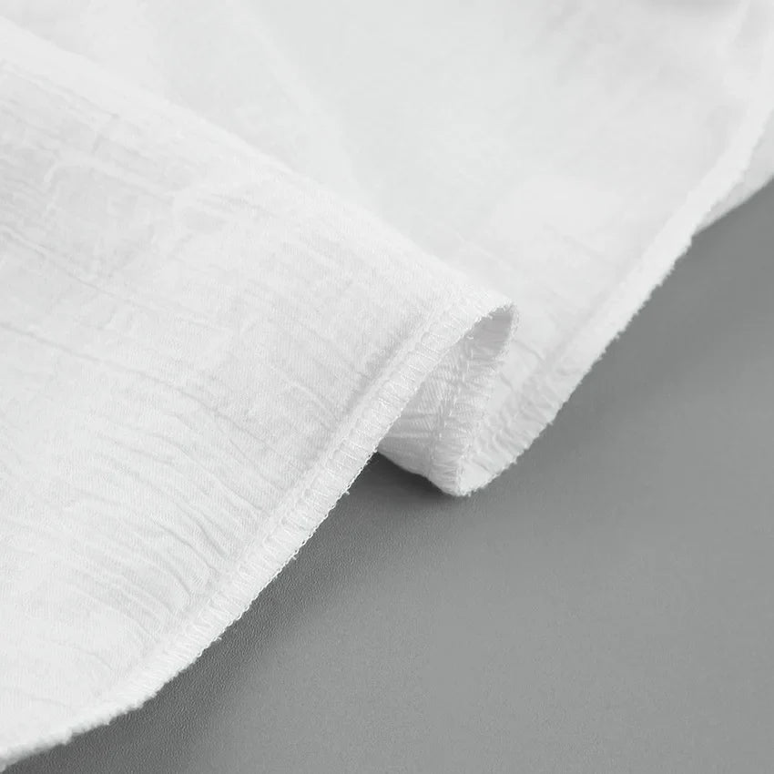 Vestito estivo bianco con lacci