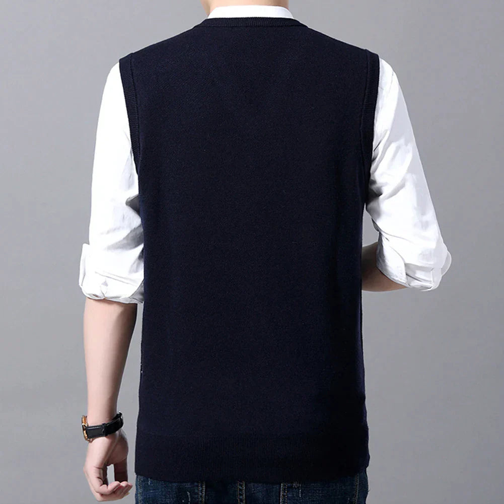 Cardigan a righe lavorato a maglia