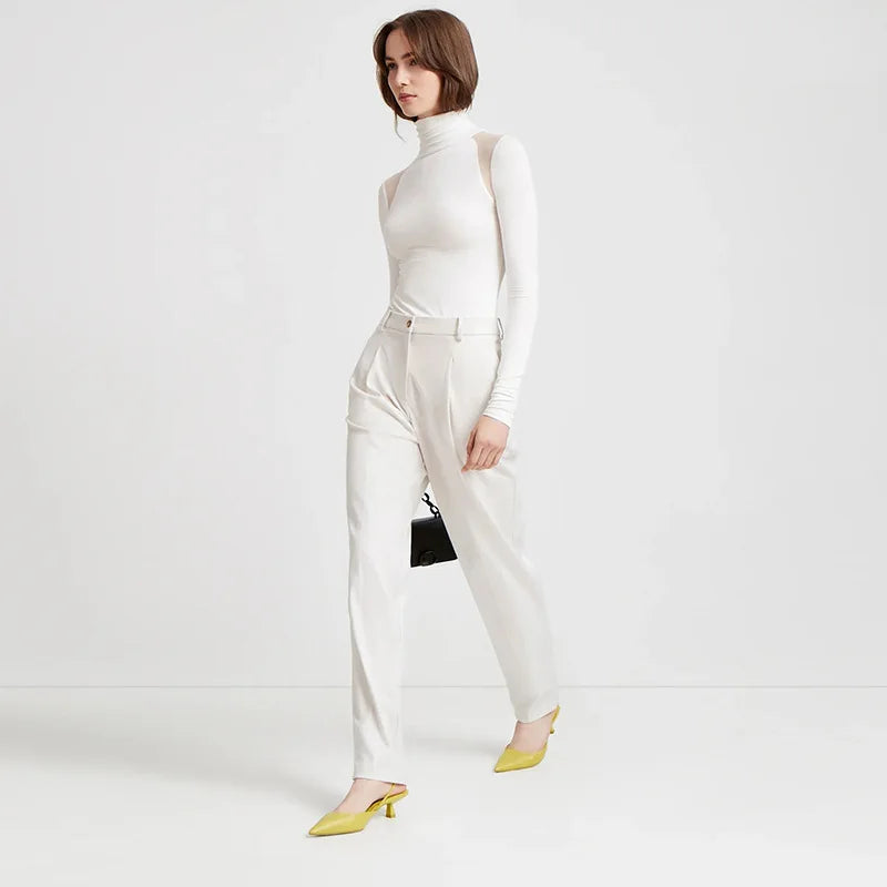 Top elegante con maniche lunghe
