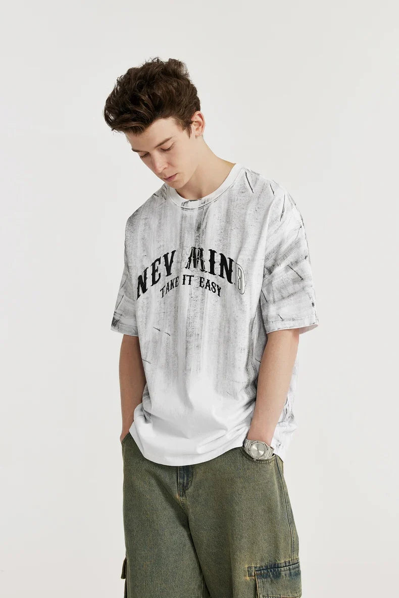 T-shirt grafica argento