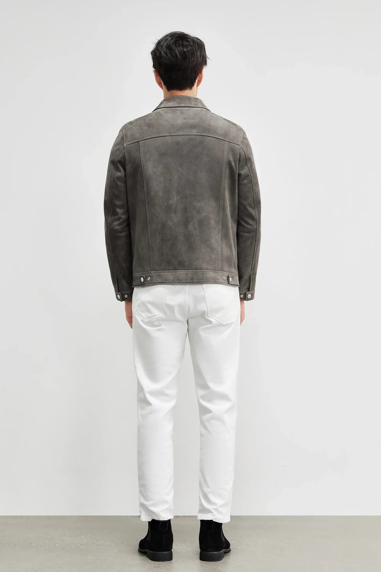 Giacca in pelle leggera di lusso