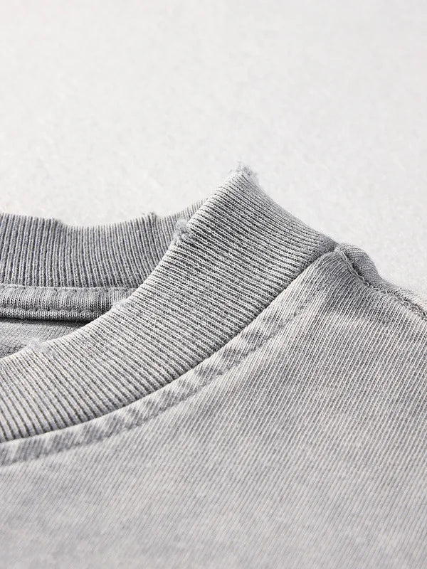 Gilet oversize senza maniche indossato