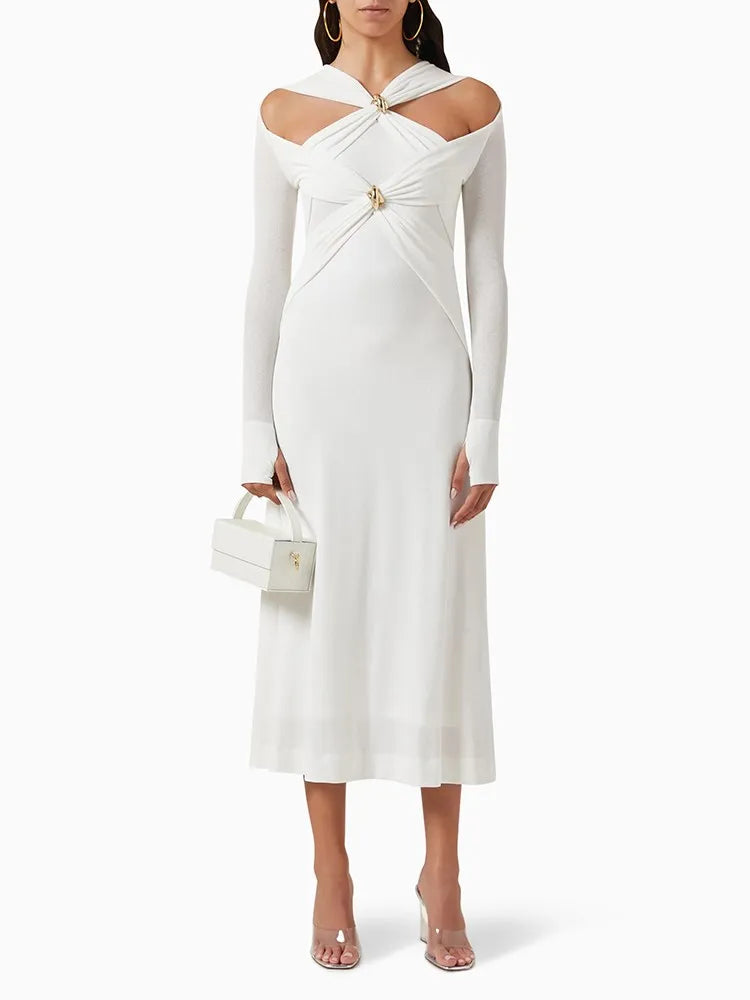 Abiti con paillettes divise in maglia incrociata