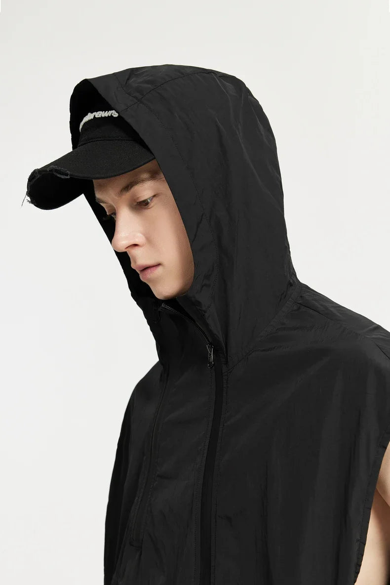 Gilet leggero cargo con doppia cerniera