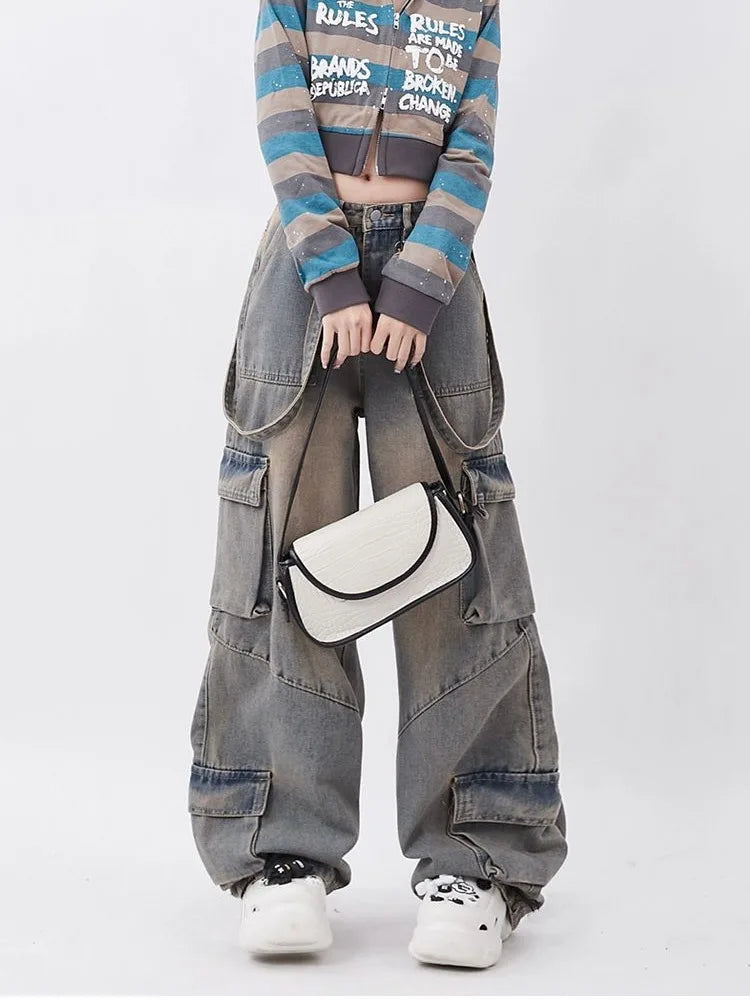 Pantaloni jeans retr? larghi e oversize