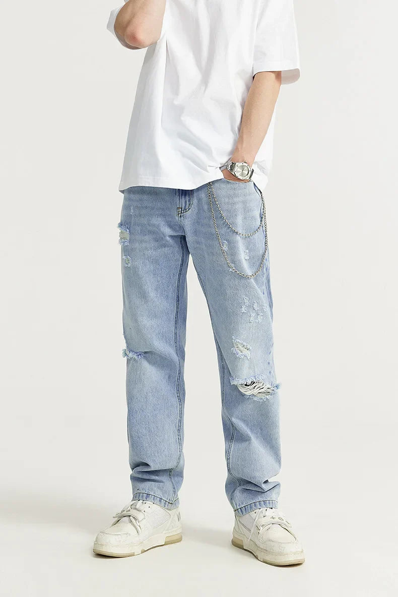 Jeans slim fit strappati