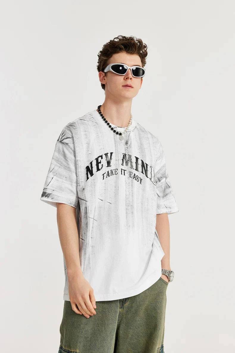 T-shirt grafica argento