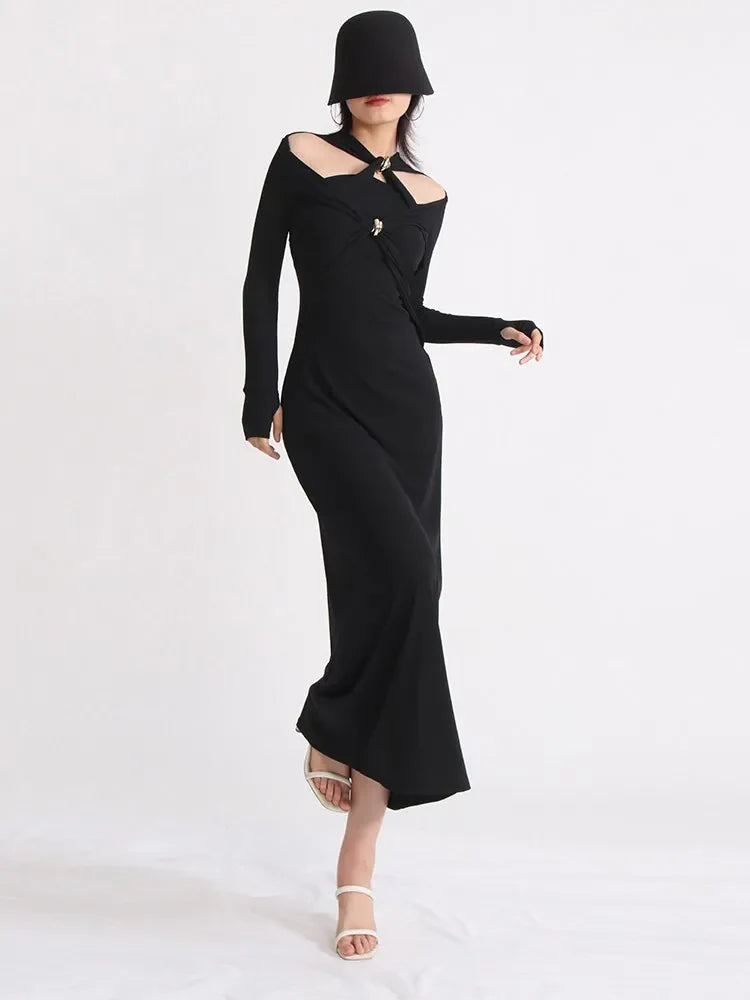 Abiti con paillettes divise in maglia incrociata