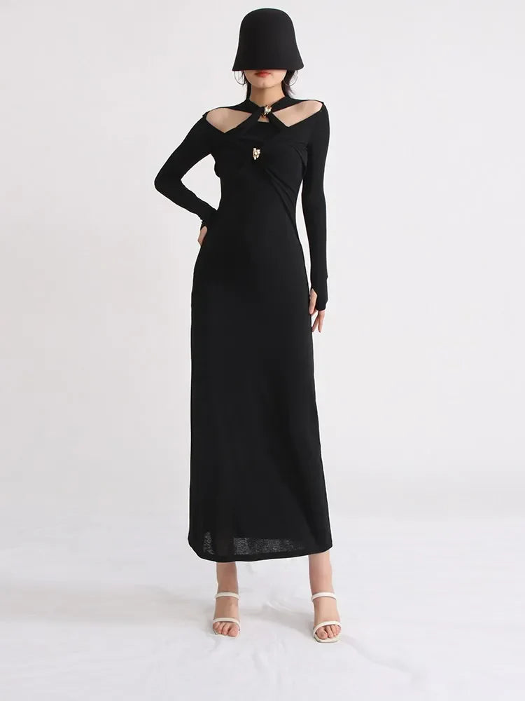 Abiti con paillettes divise in maglia incrociata