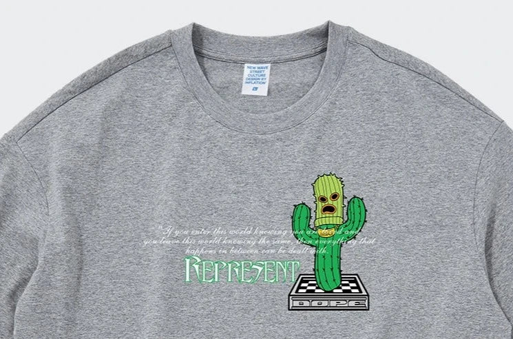 Maglietta cactus oversize