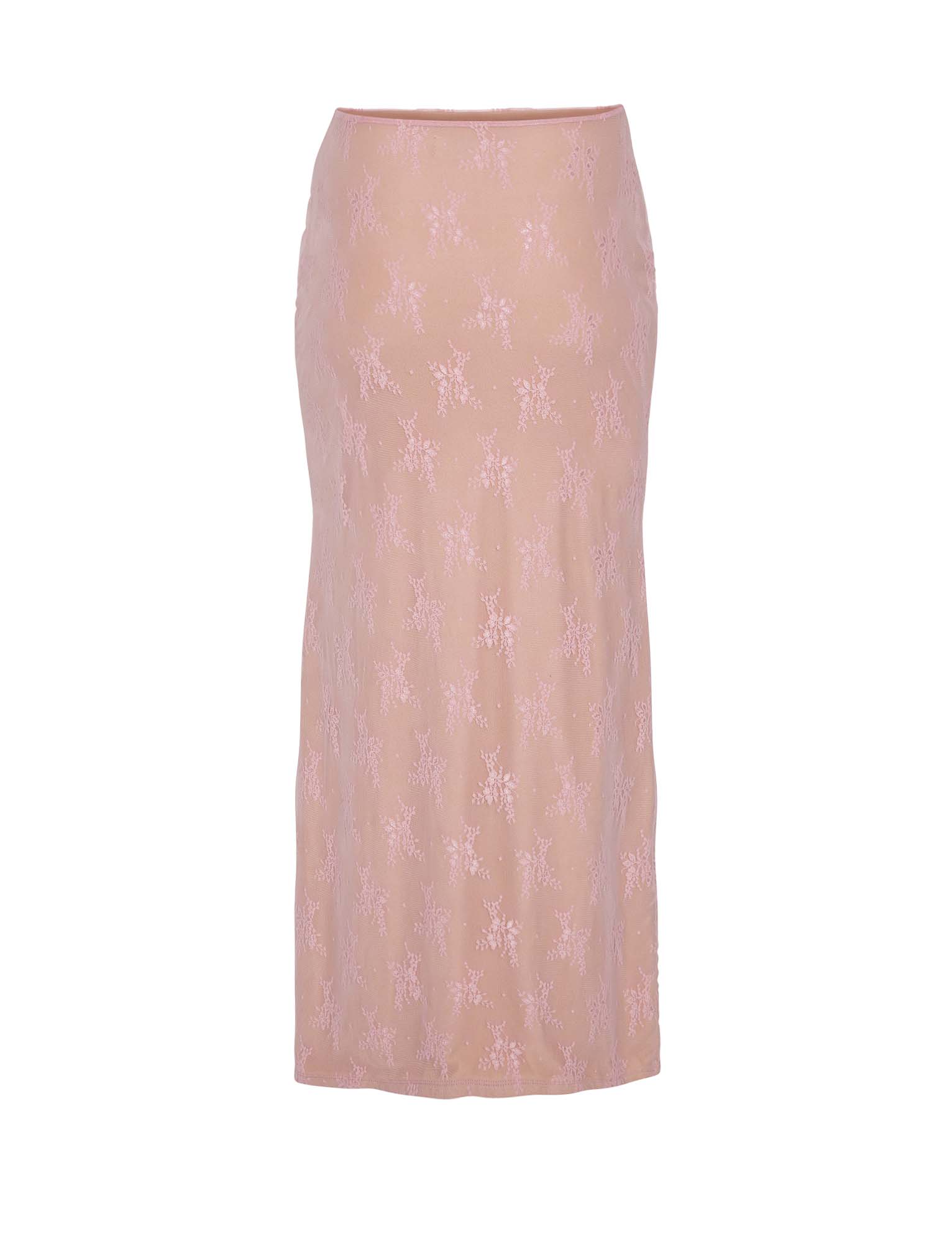 Elegante top traslucido con gonna
