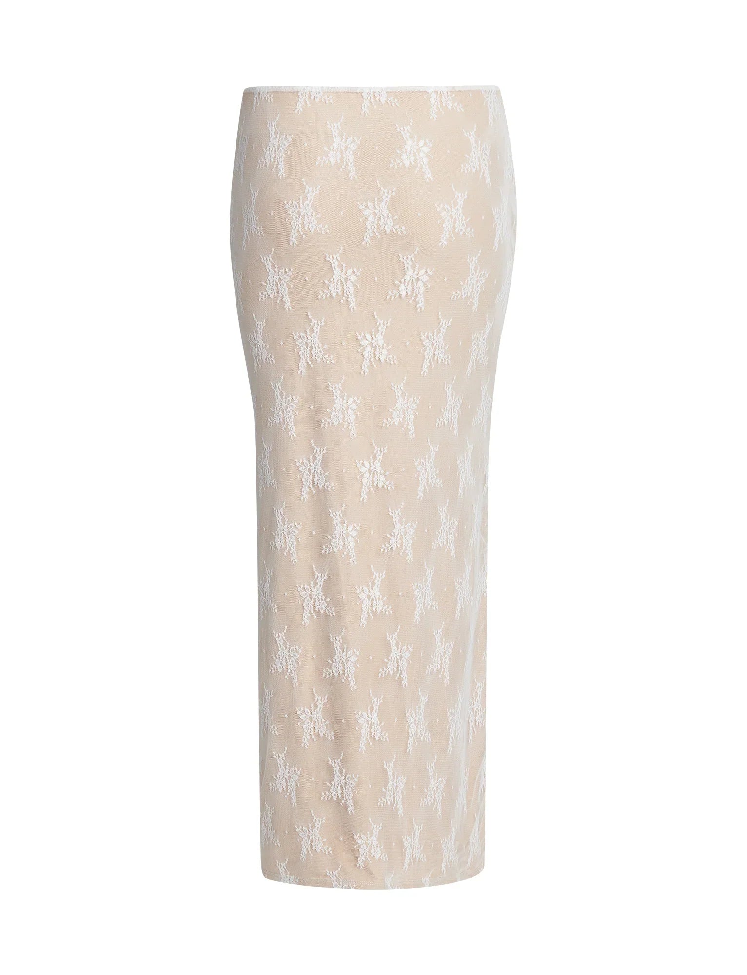 Elegante top traslucido con gonna