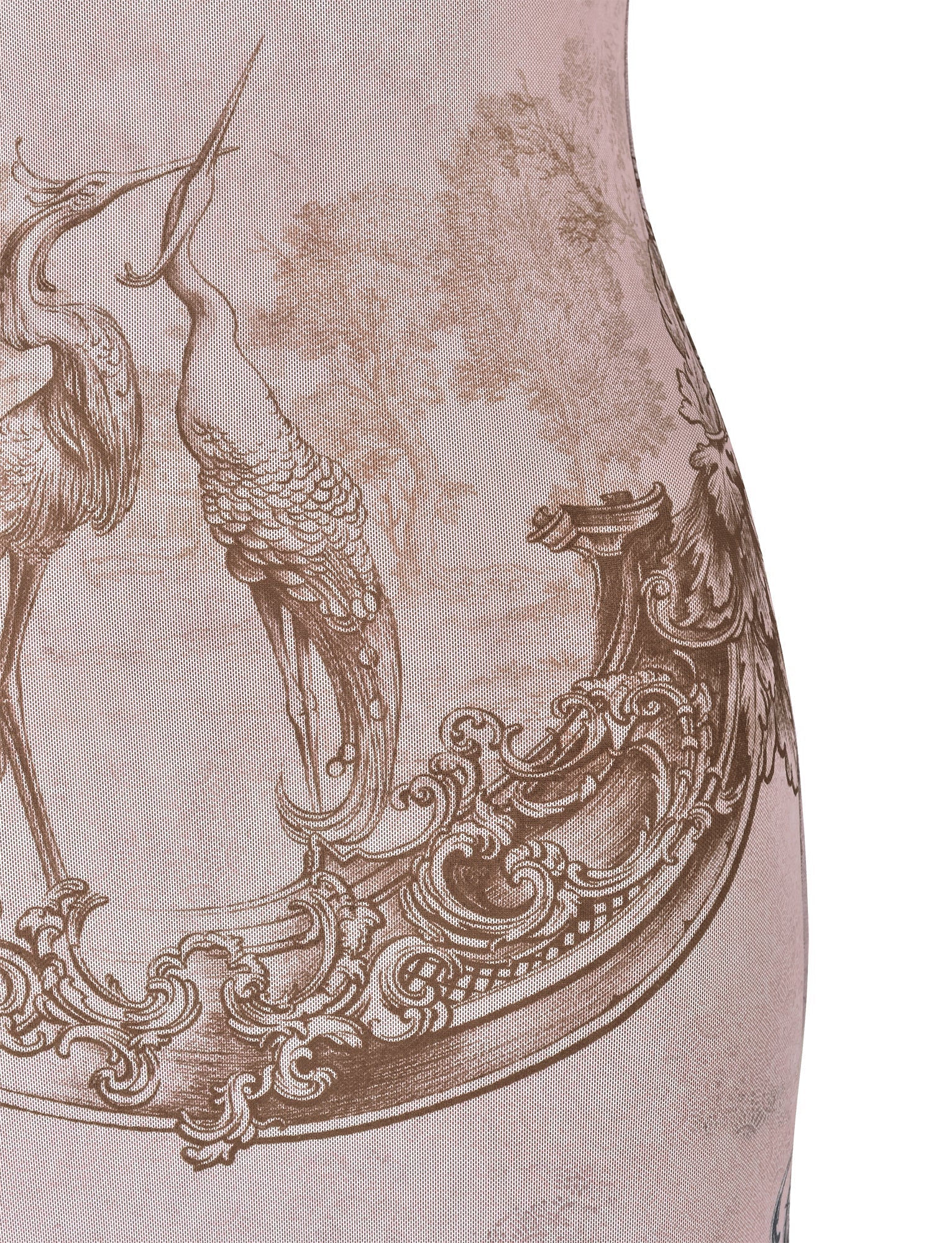 Vestito floreale in pizzo rosa