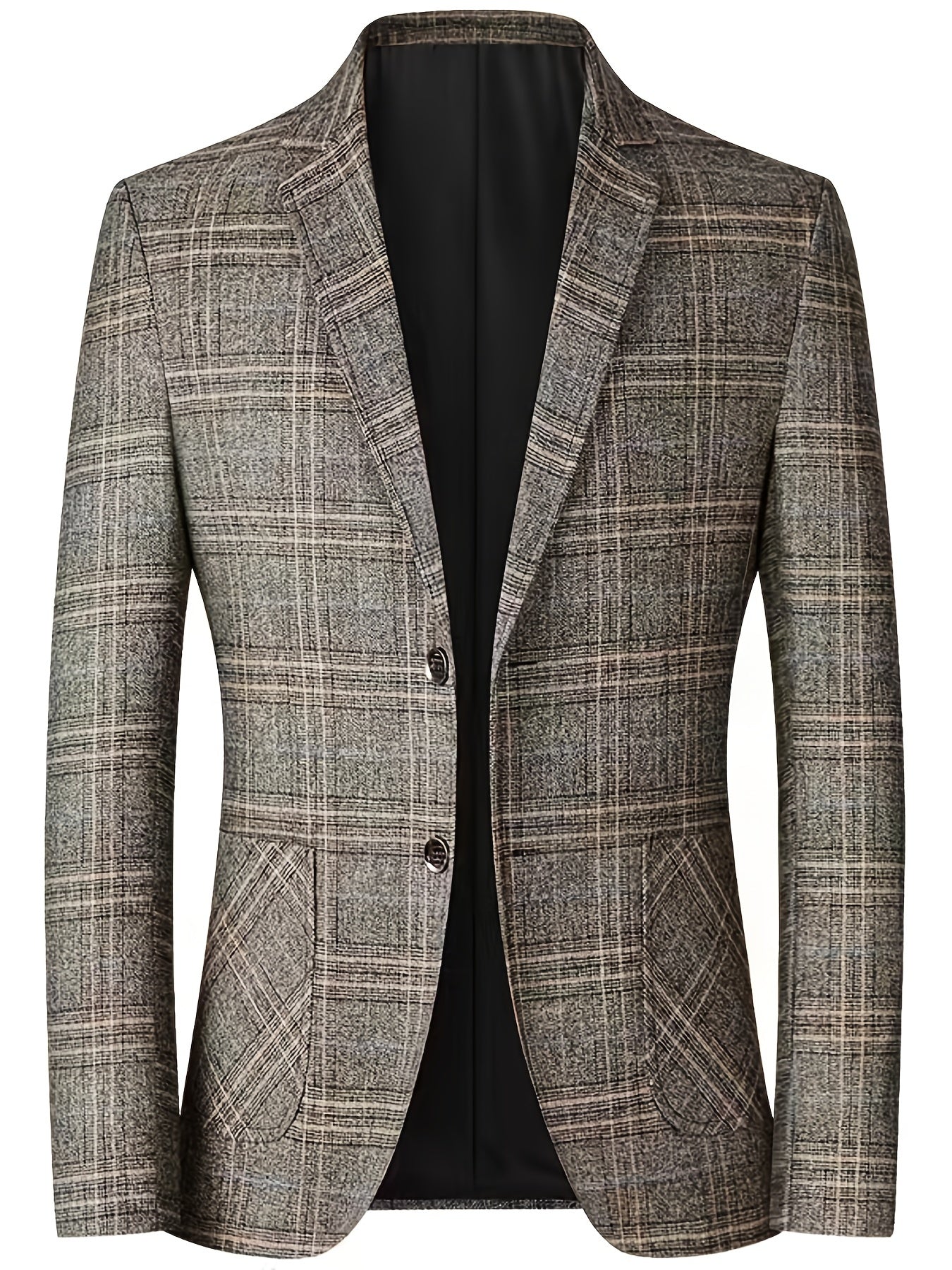 Abito casual slim a righe a quadri