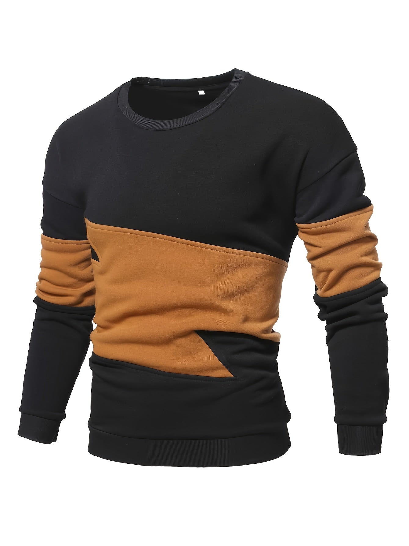 Maglione nero a righe