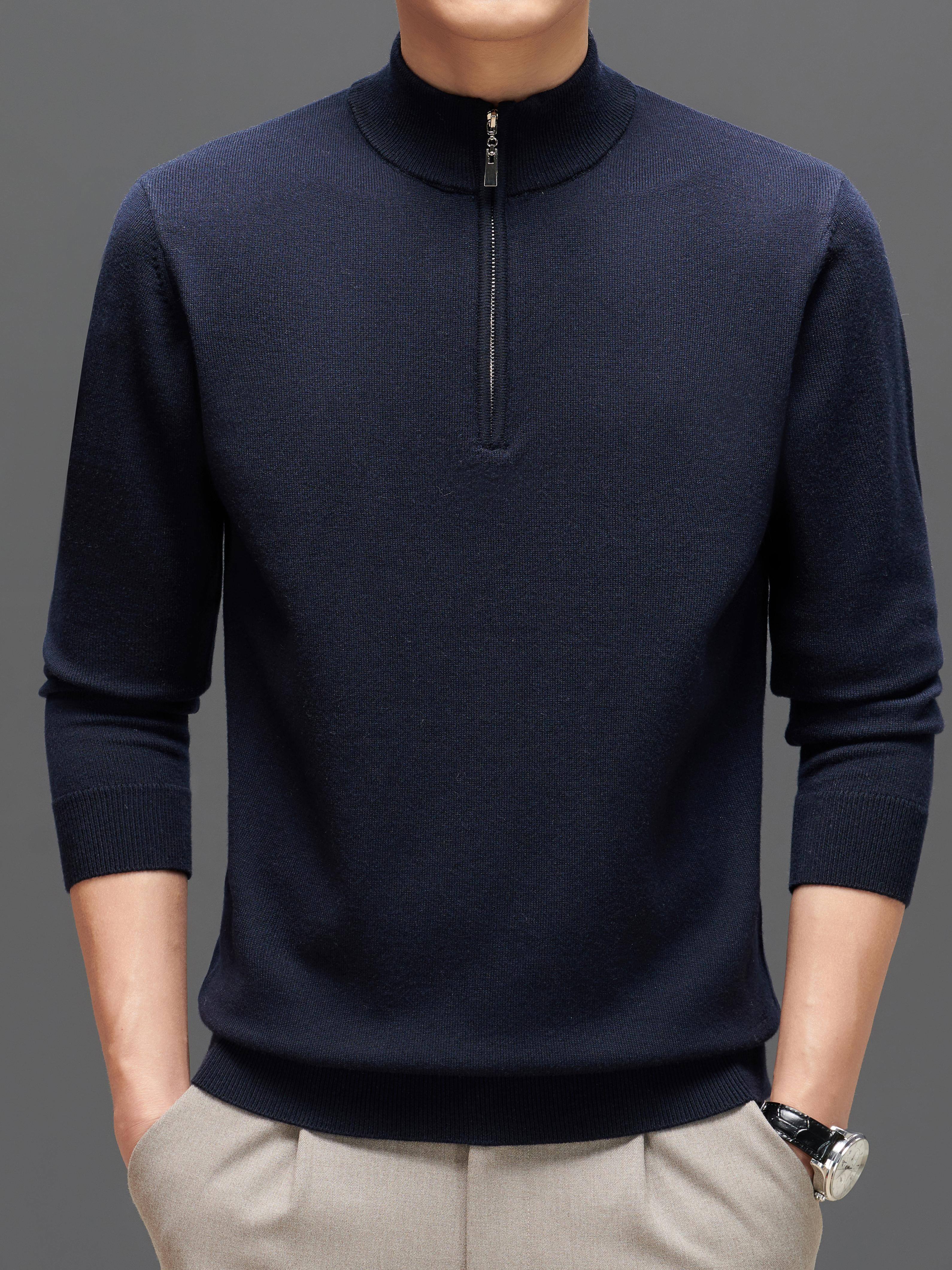 Maglione in lana lavorato a maglia per uomo