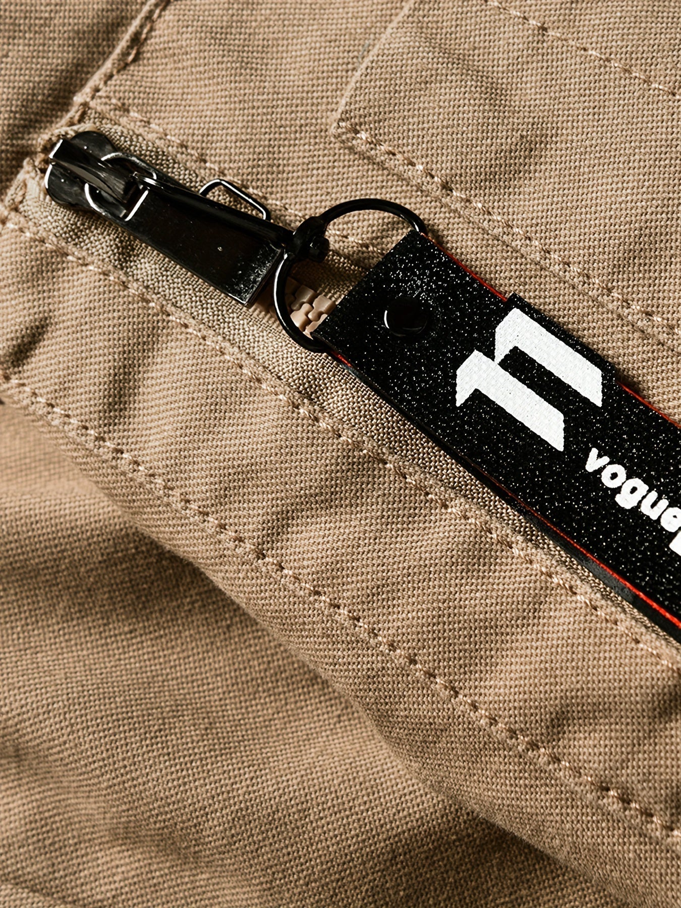 Parka in felpa marrone con cappuccio