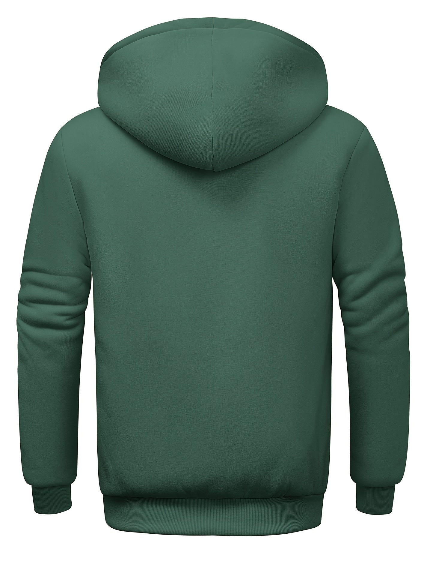 Felpa con cappuccio casual con pelliccia per uomo