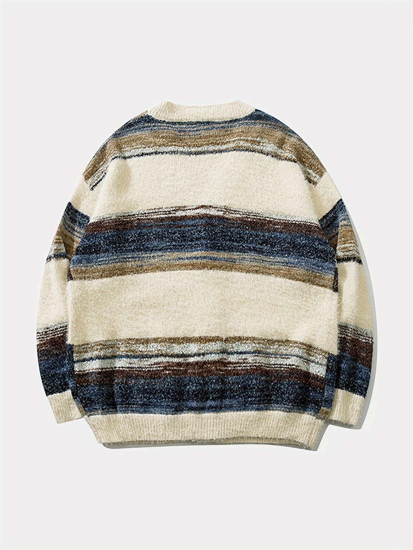 Elegante cardigan retr? con righe