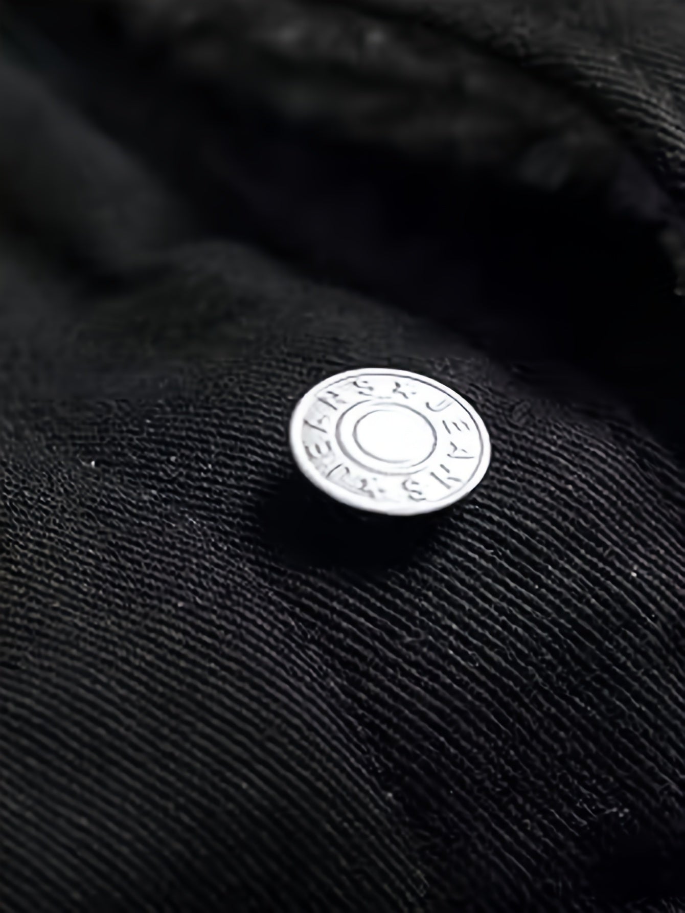 Giacca in denim di pile nero