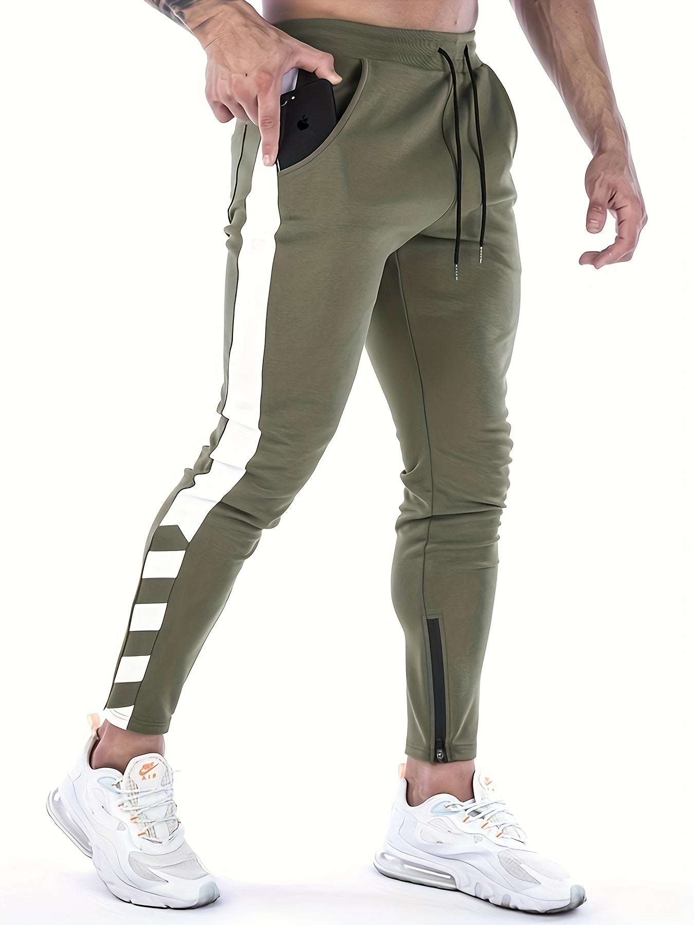 Pantaloni sportivi casual con elastico in vita e coulisse