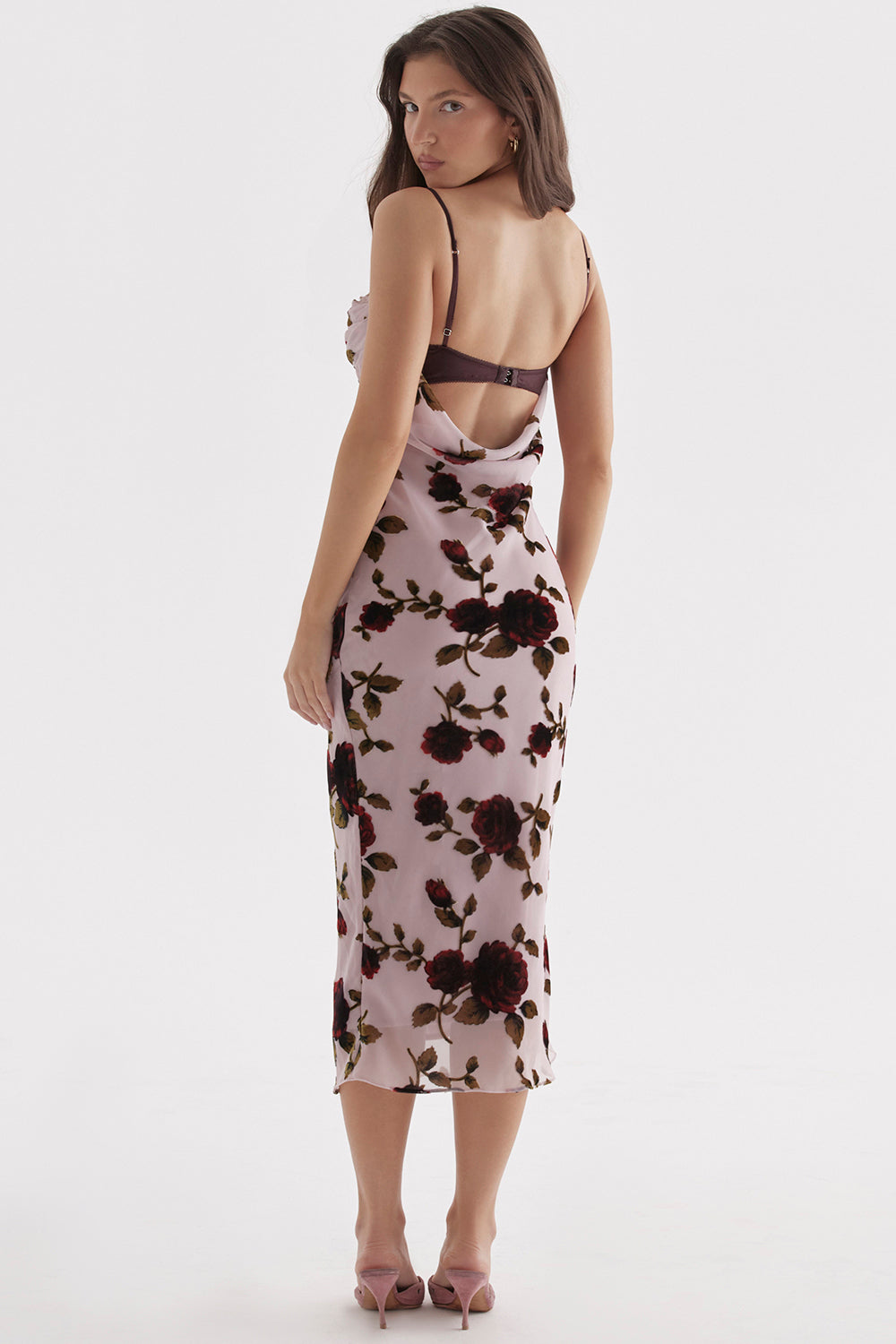 Abito midi devor? rosa