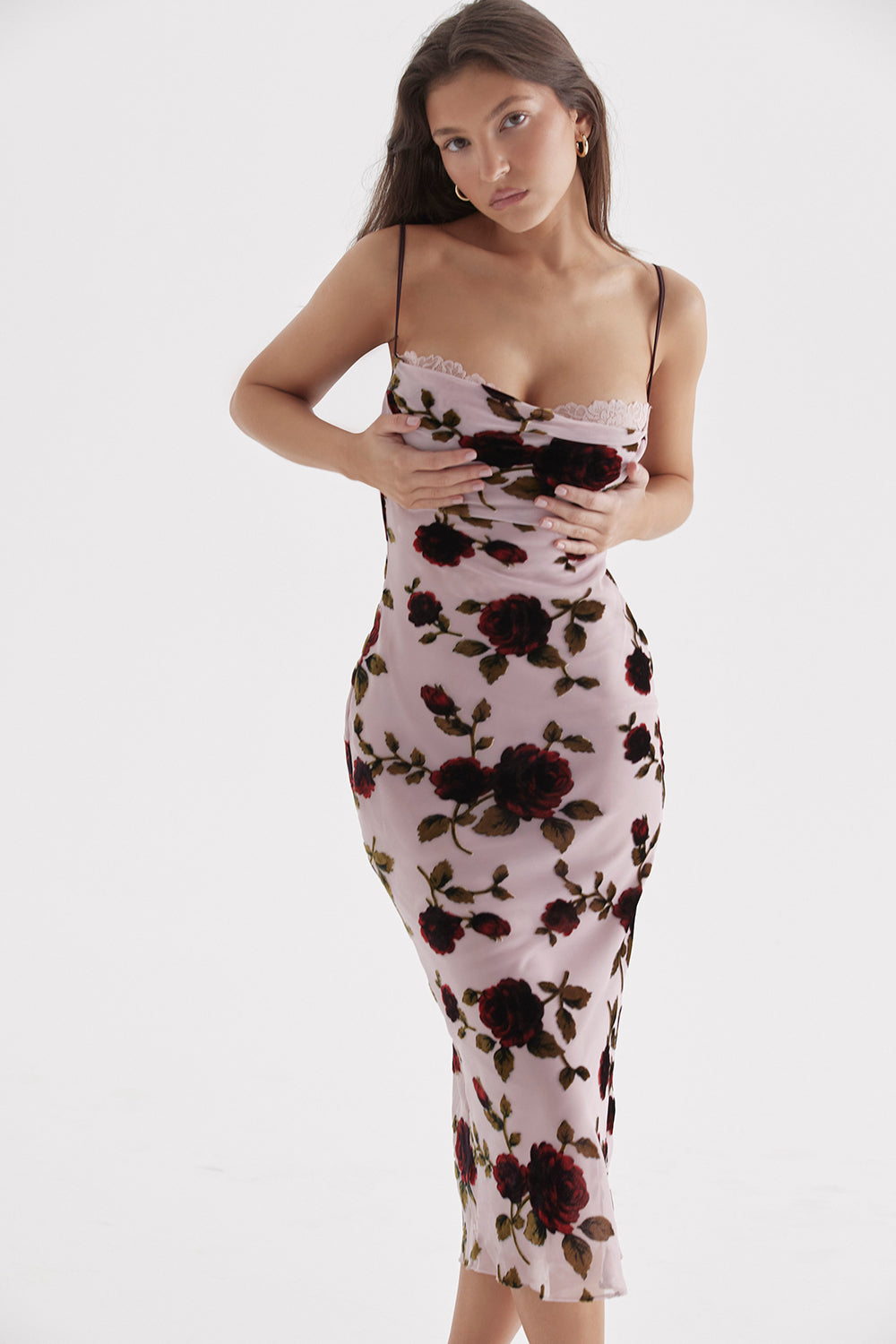 Abito midi devor? rosa