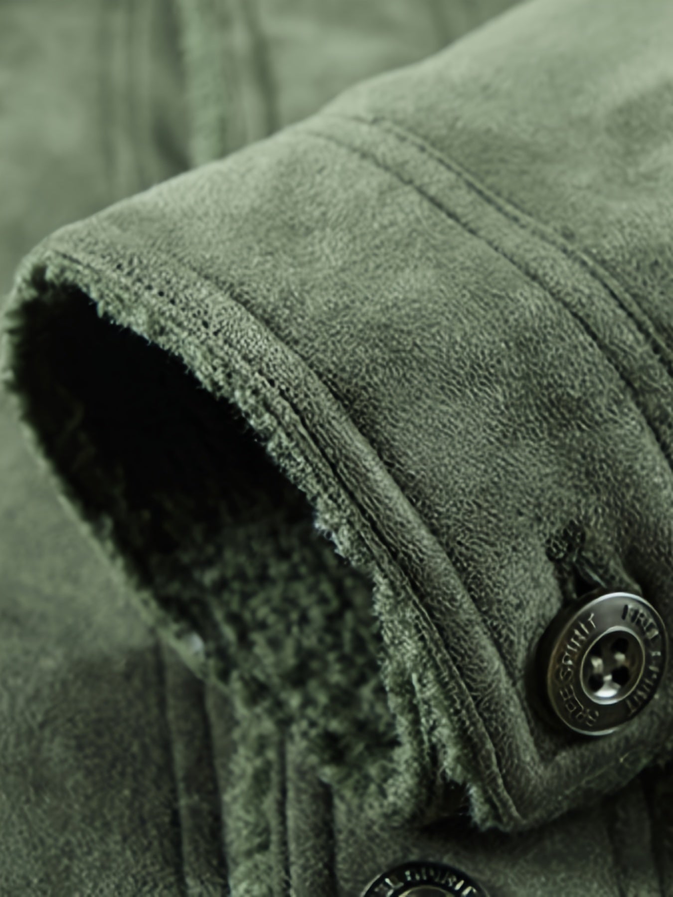 Giacca in pile verde