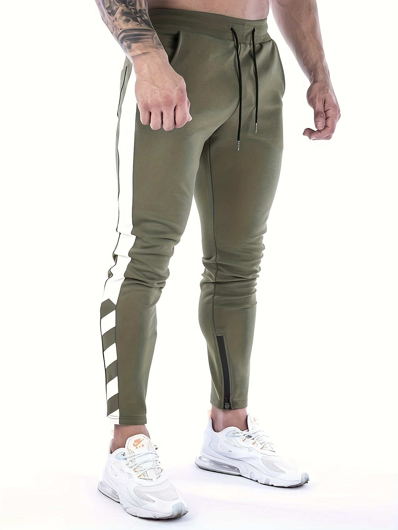 Pantaloni sportivi casual con elastico in vita e coulisse
