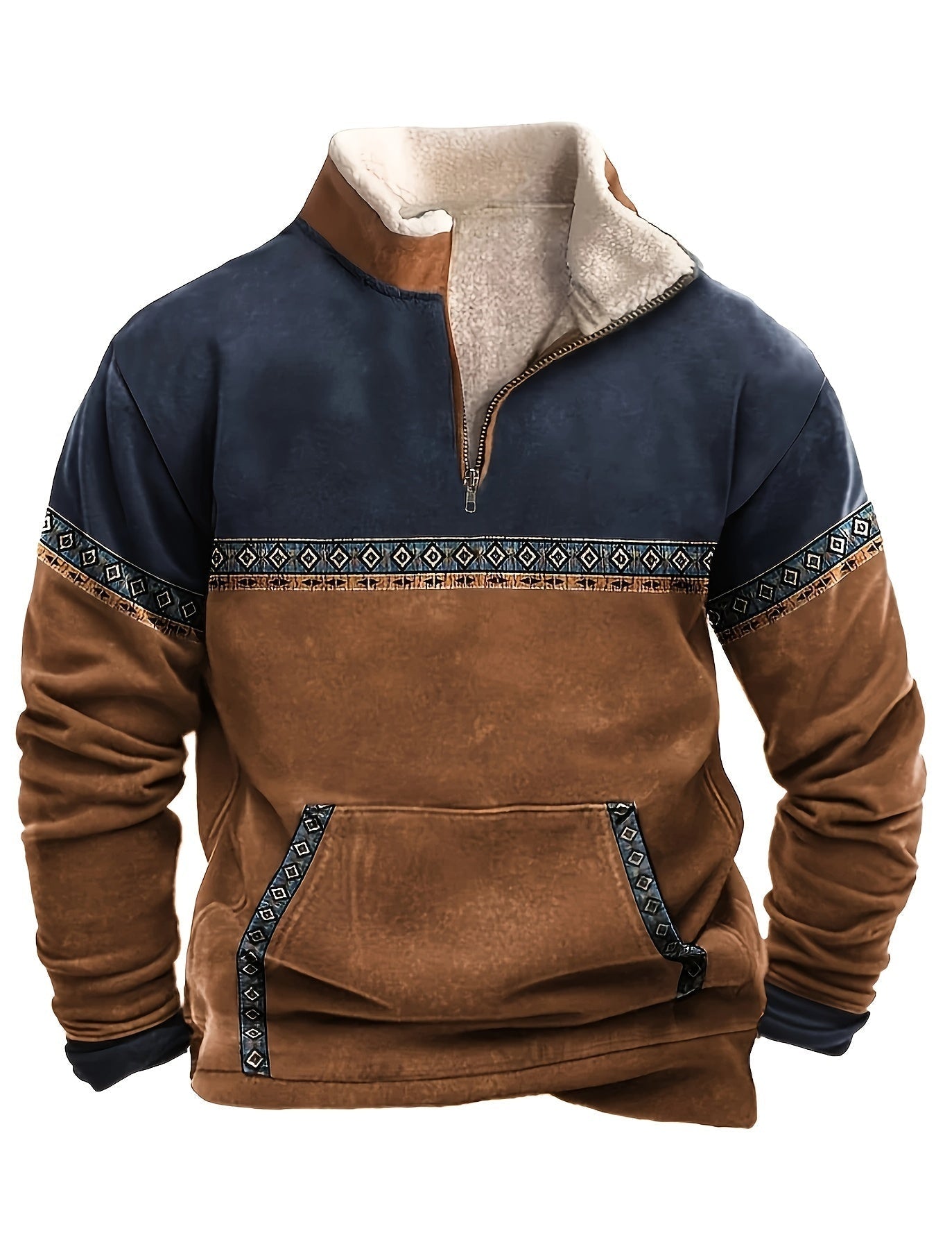 Felpa vintage retr? con fodera in pile