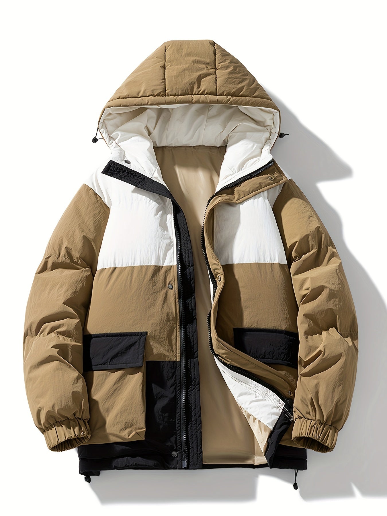 Piumino traspirante con cappuccio da uomo