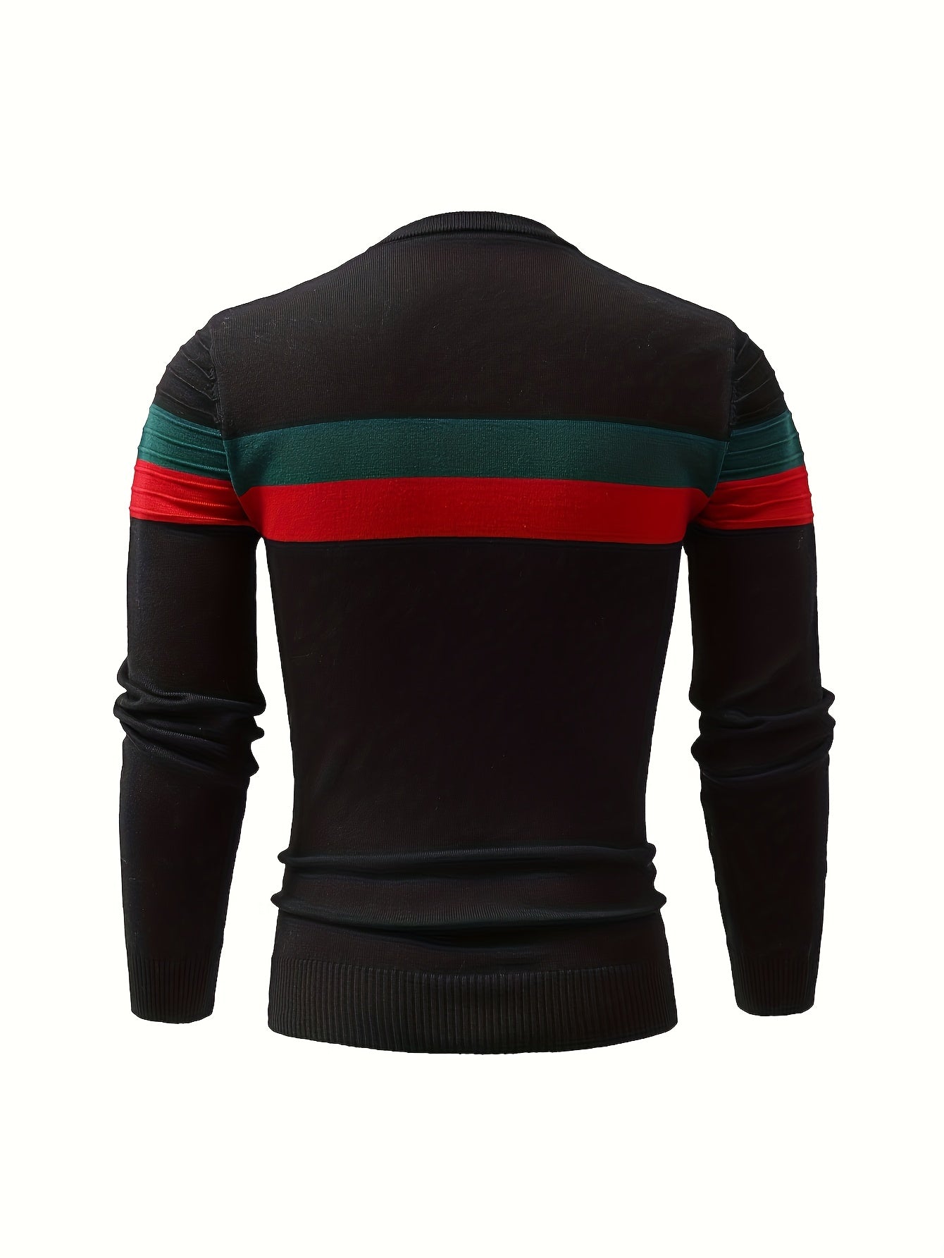 Maglione lavorato ai ferri con motivo a righe