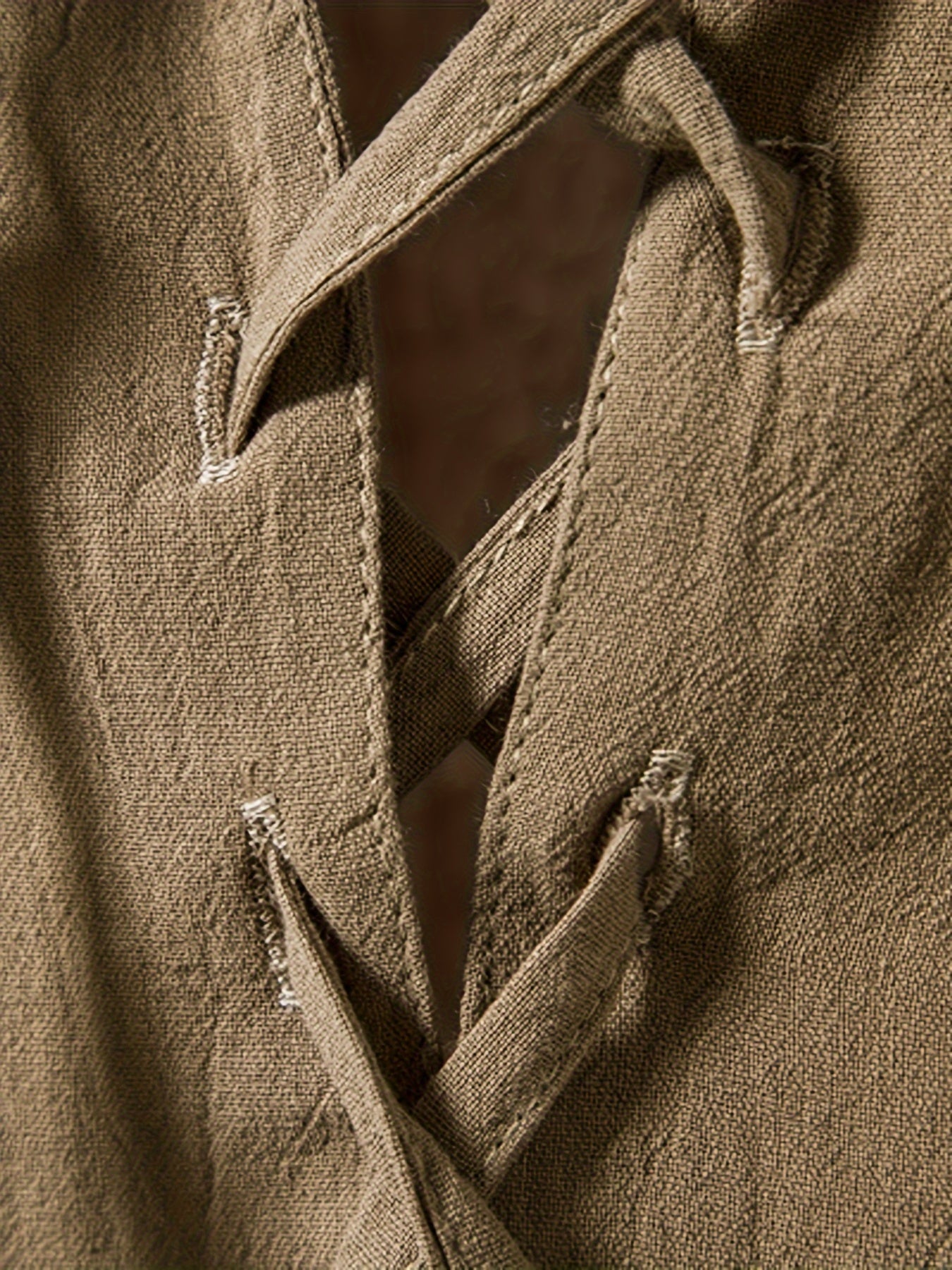 T-shirt Henley casual con maniche lunghe