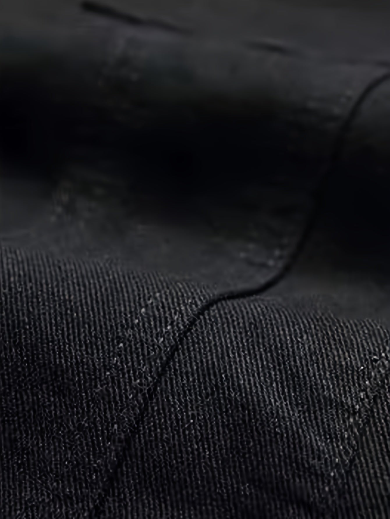 Giacca in denim di pile nero