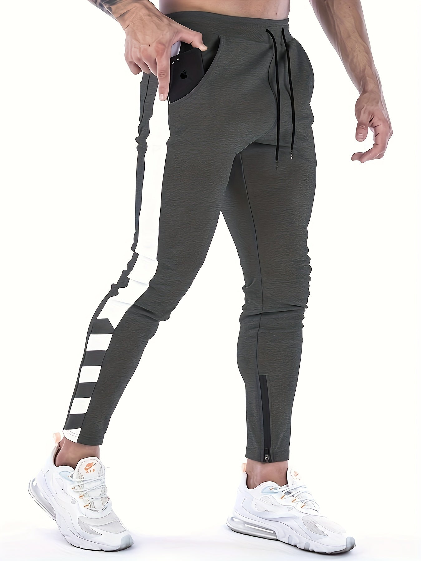 Pantaloni sportivi casual con elastico in vita e coulisse