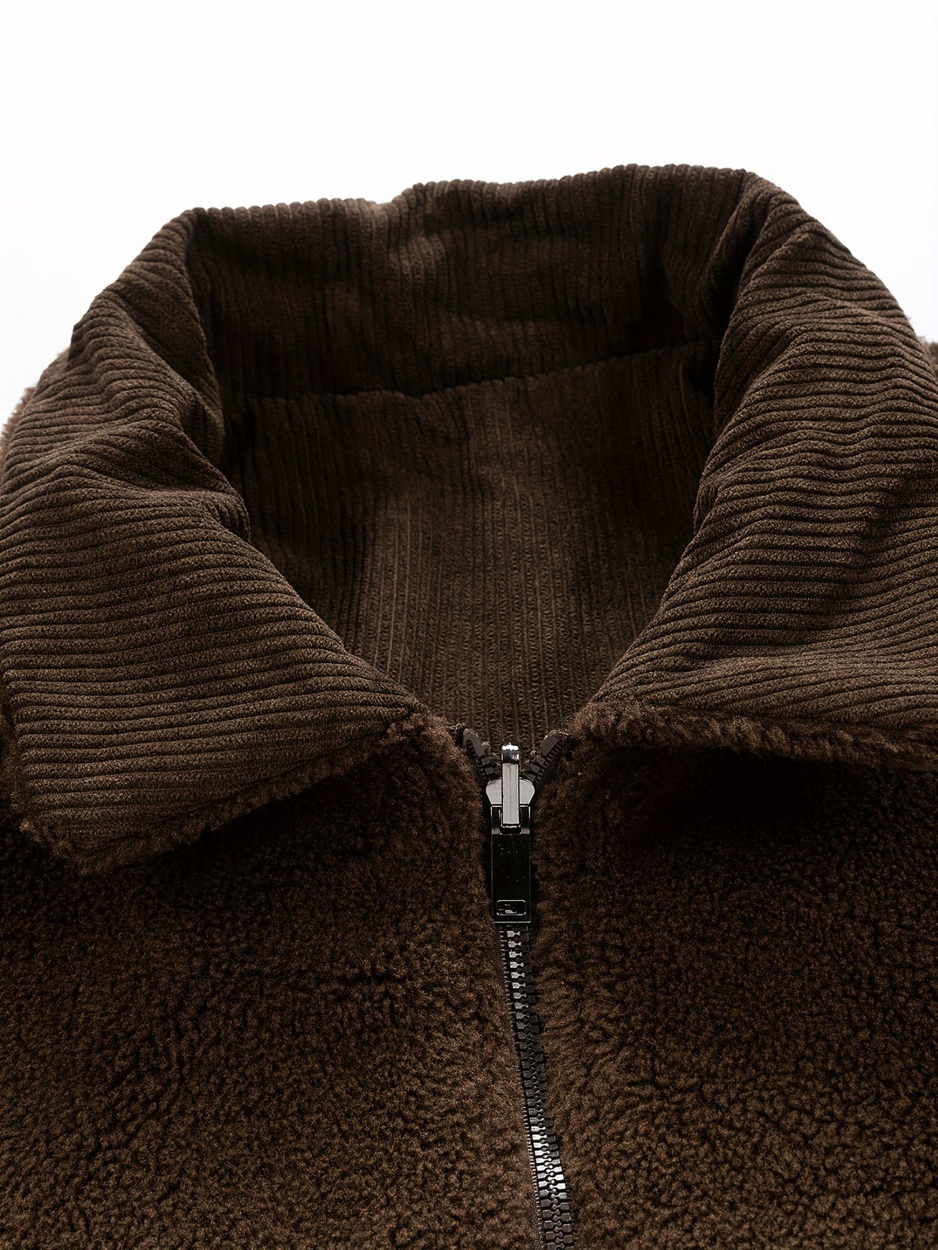 Giacca in felpa di velluto a coste rigata