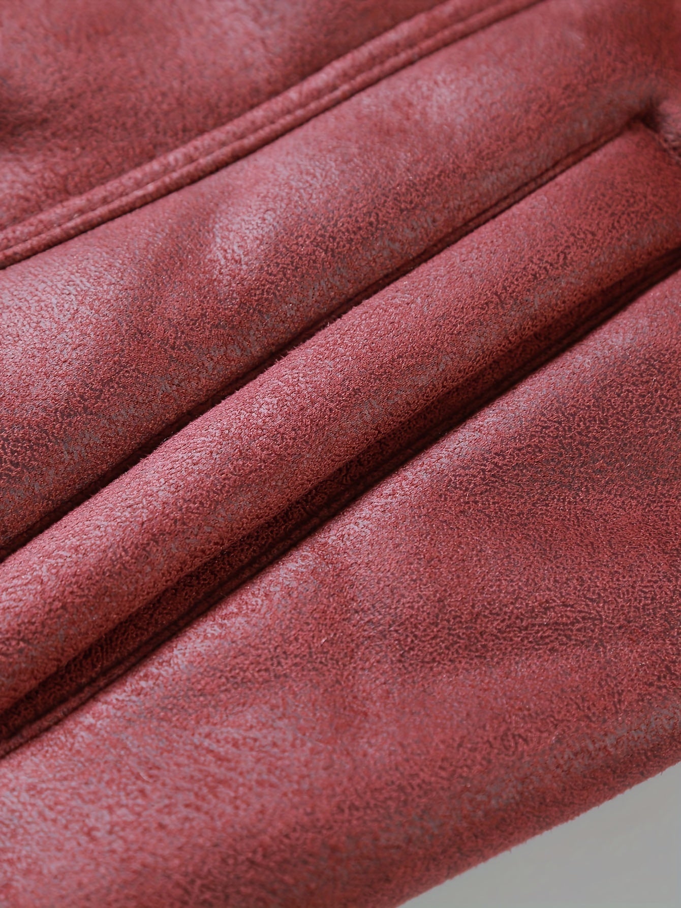 Giacca in pile da uomo in ecopelle