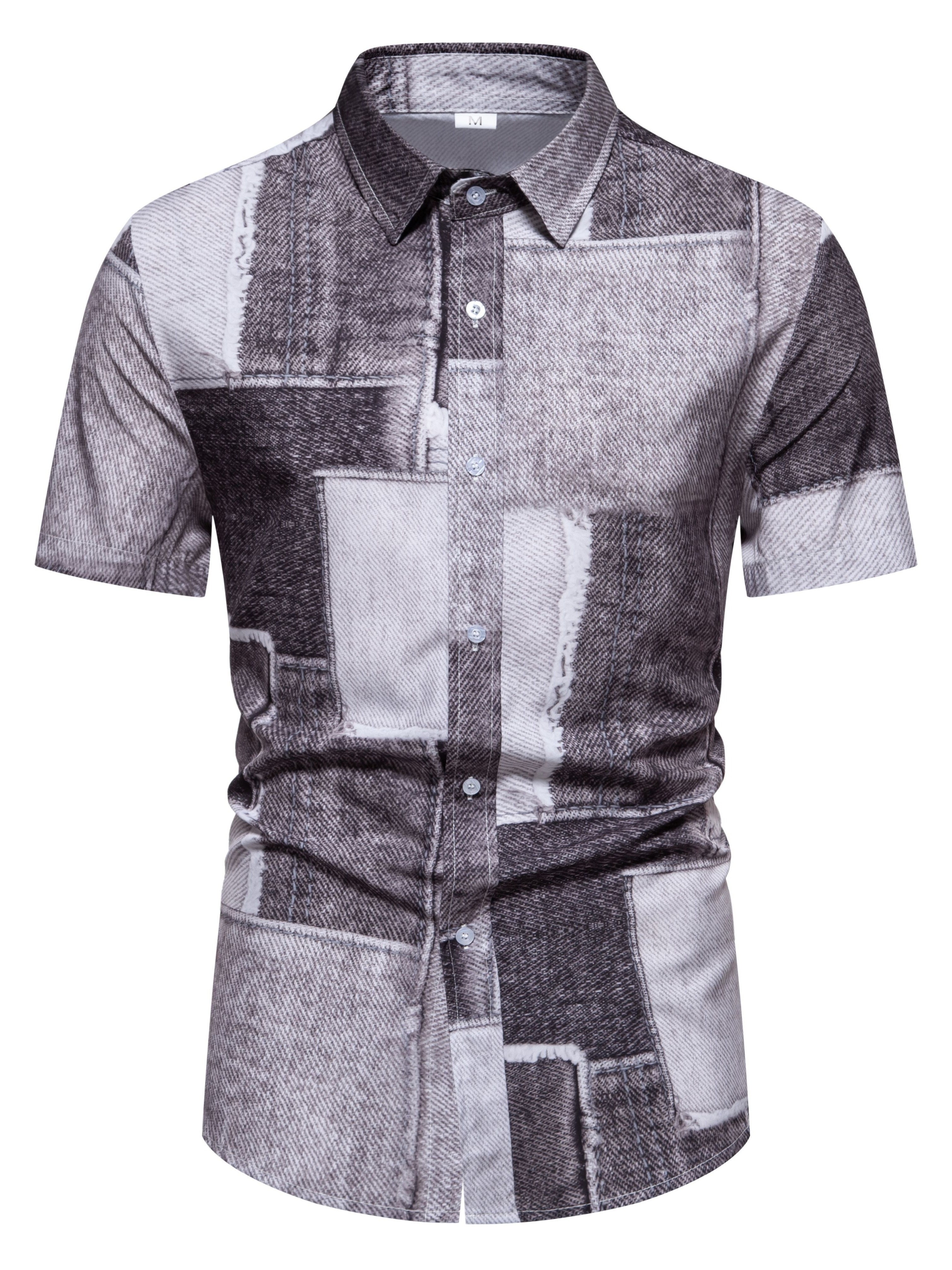 Camicia in denim a maniche corte in diversi colori