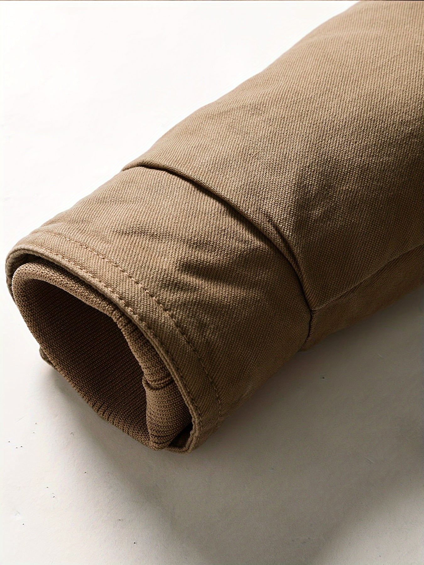 Parka in felpa marrone con cappuccio