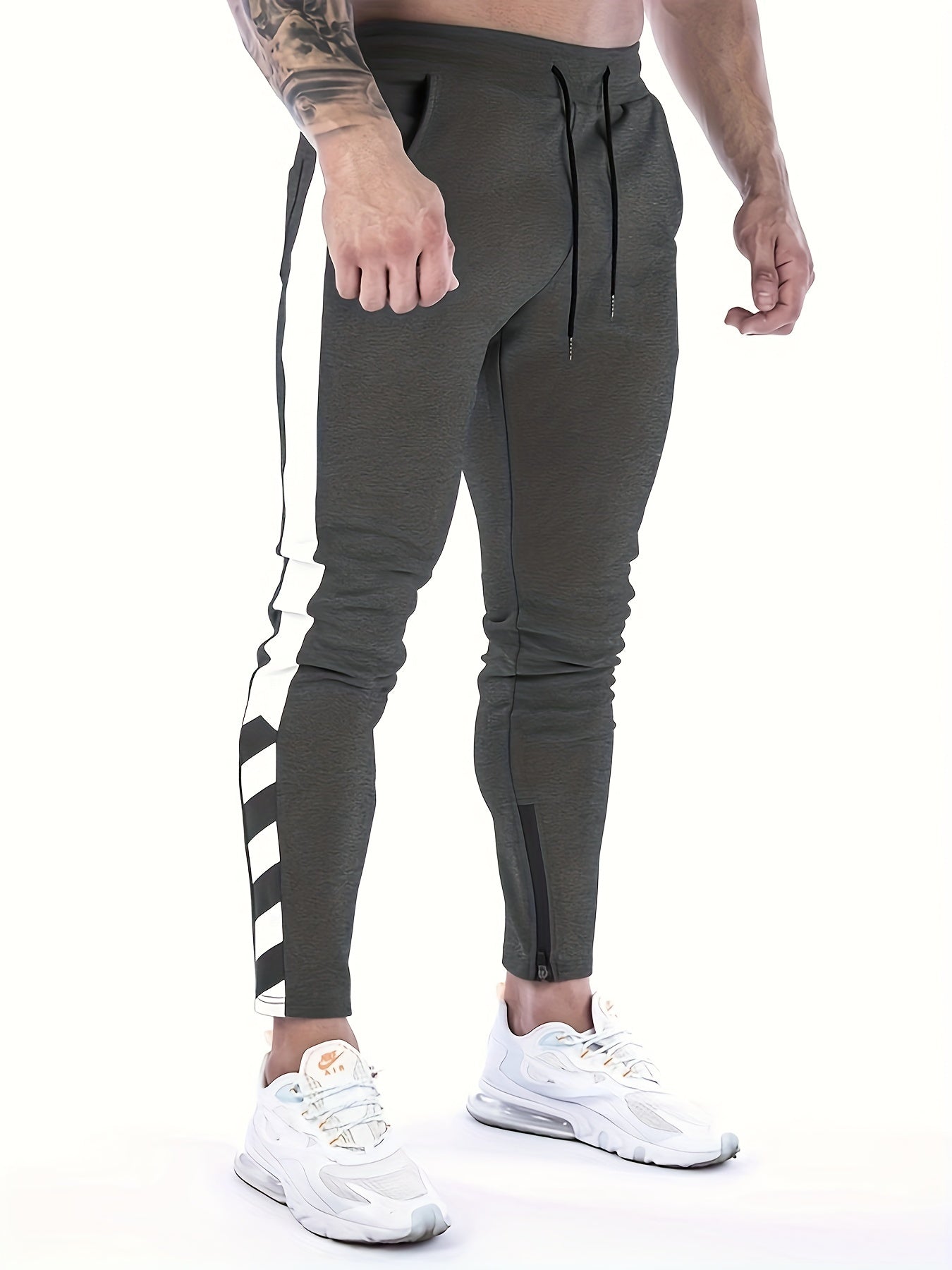 Pantaloni sportivi casual con elastico in vita e coulisse