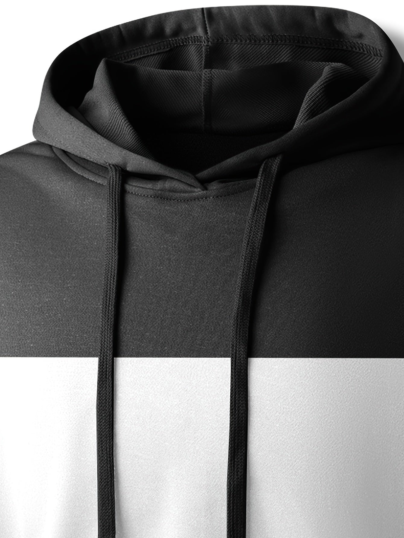 Felpa con cappuccio a righe da uomo