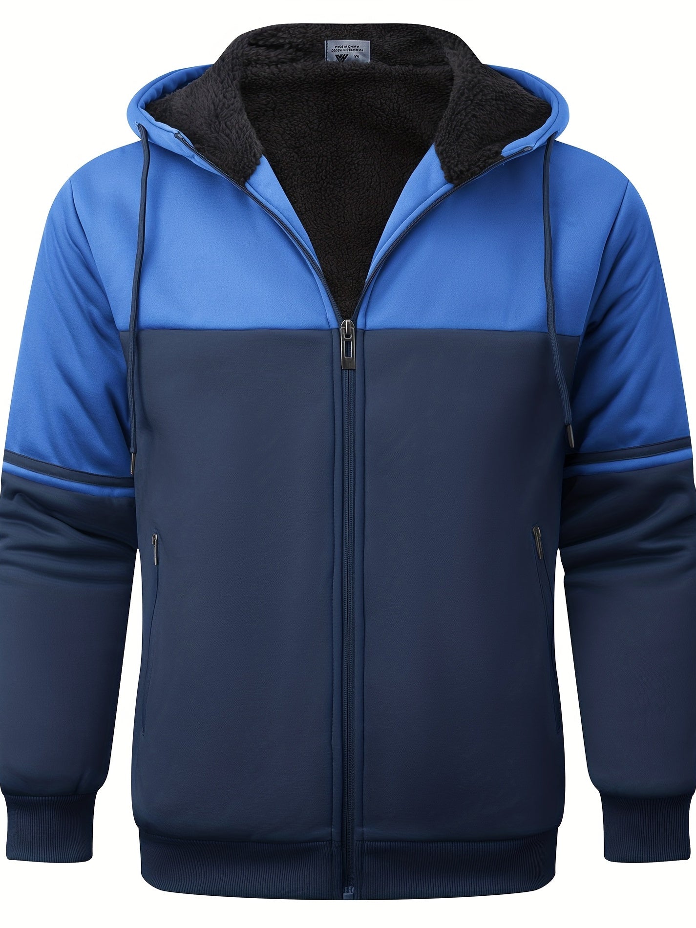 Felpa con cappuccio in pelliccia da uomo