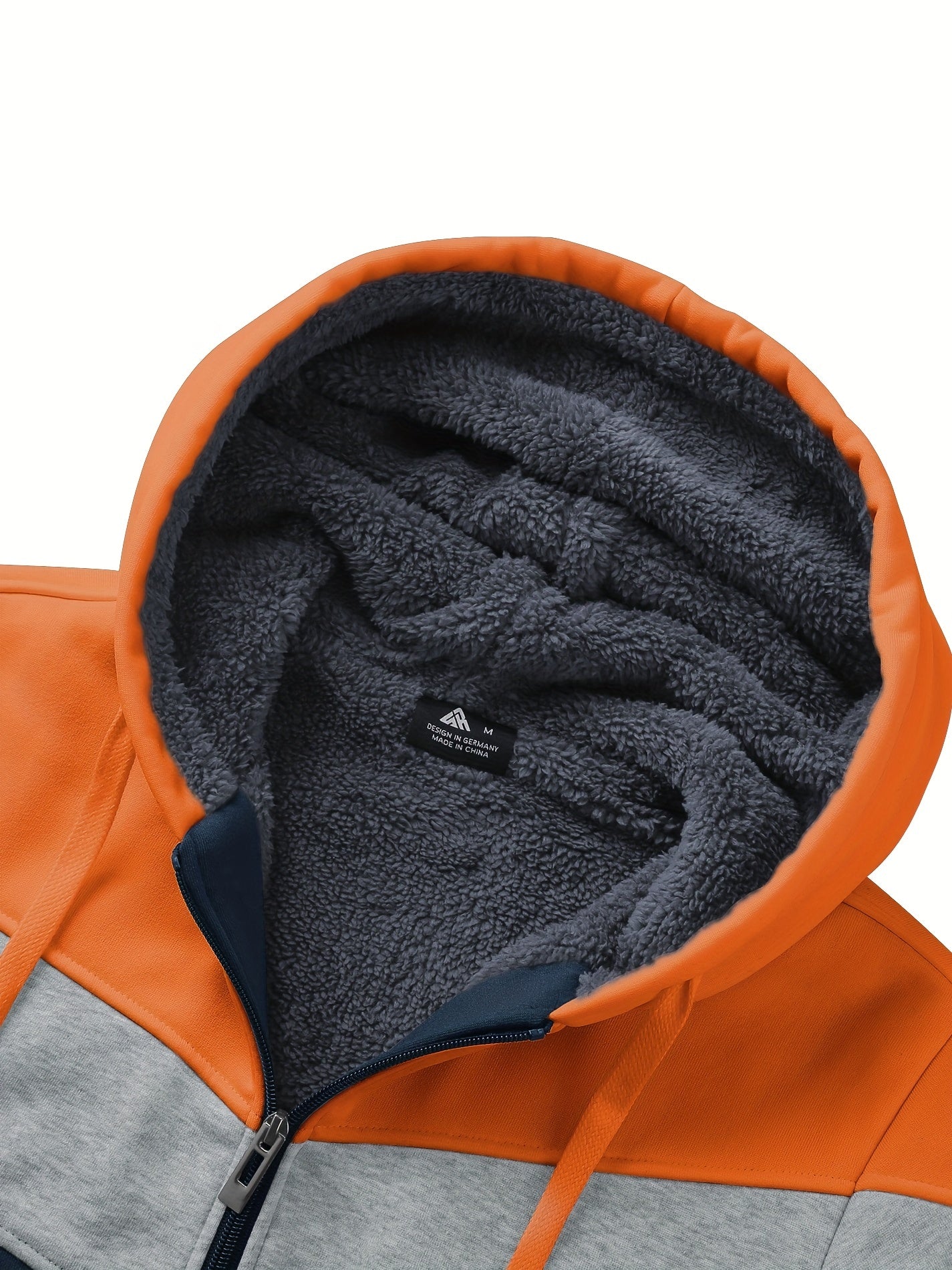 Felpa con cappuccio versatile in pelliccia da uomo