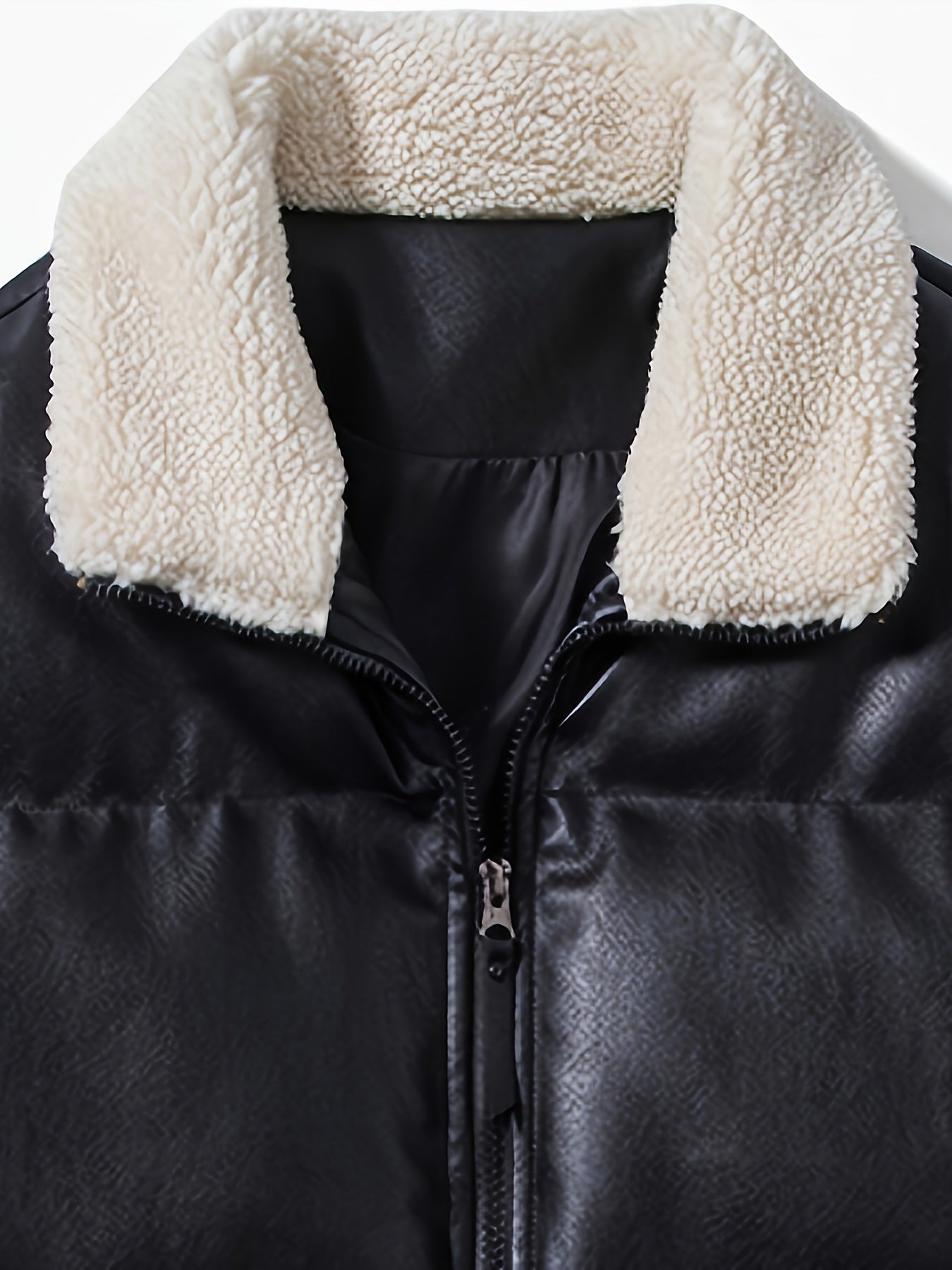 Giacca in pelle trapuntata da uomo