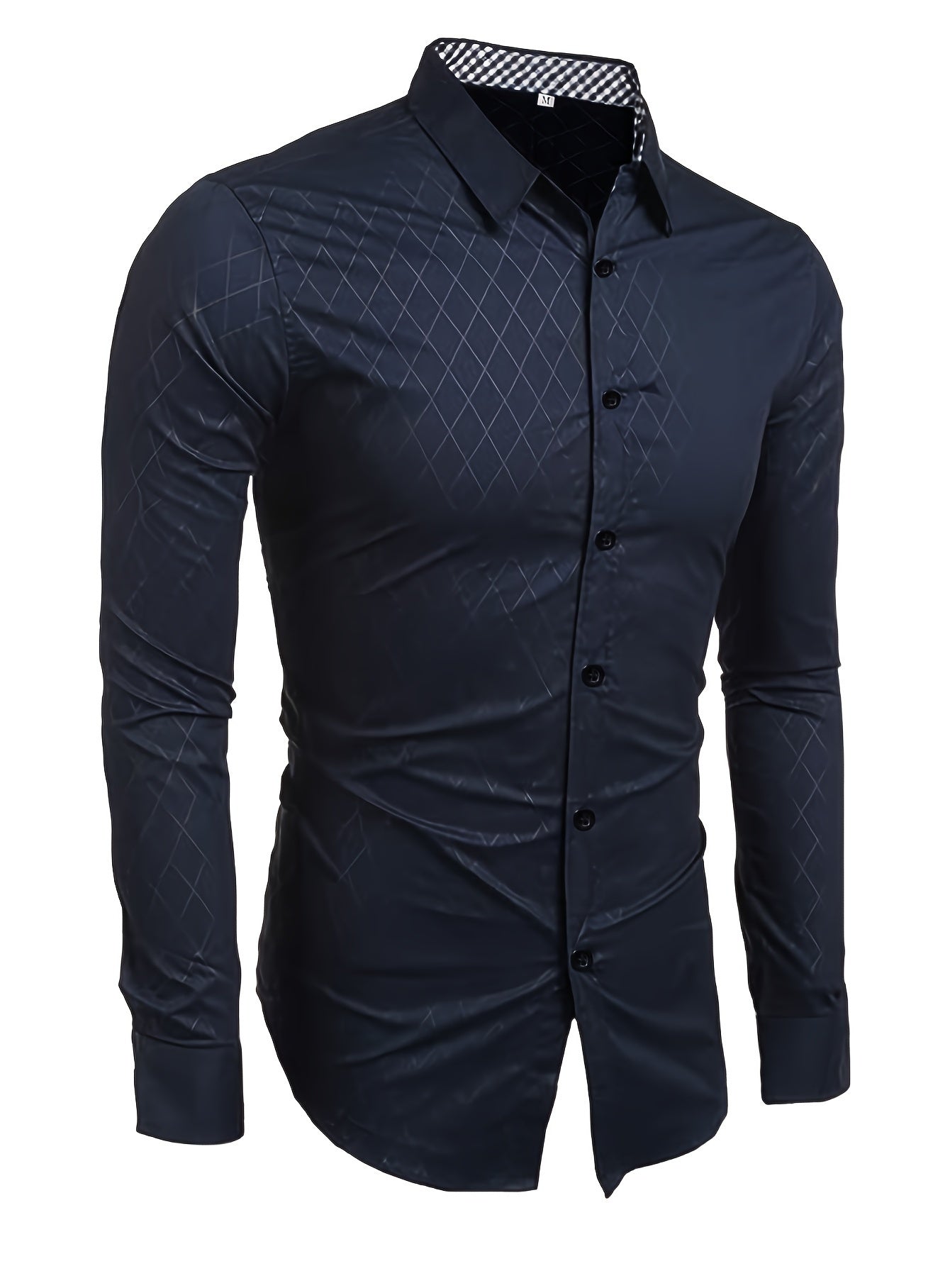 camicia classica a righe da uomo