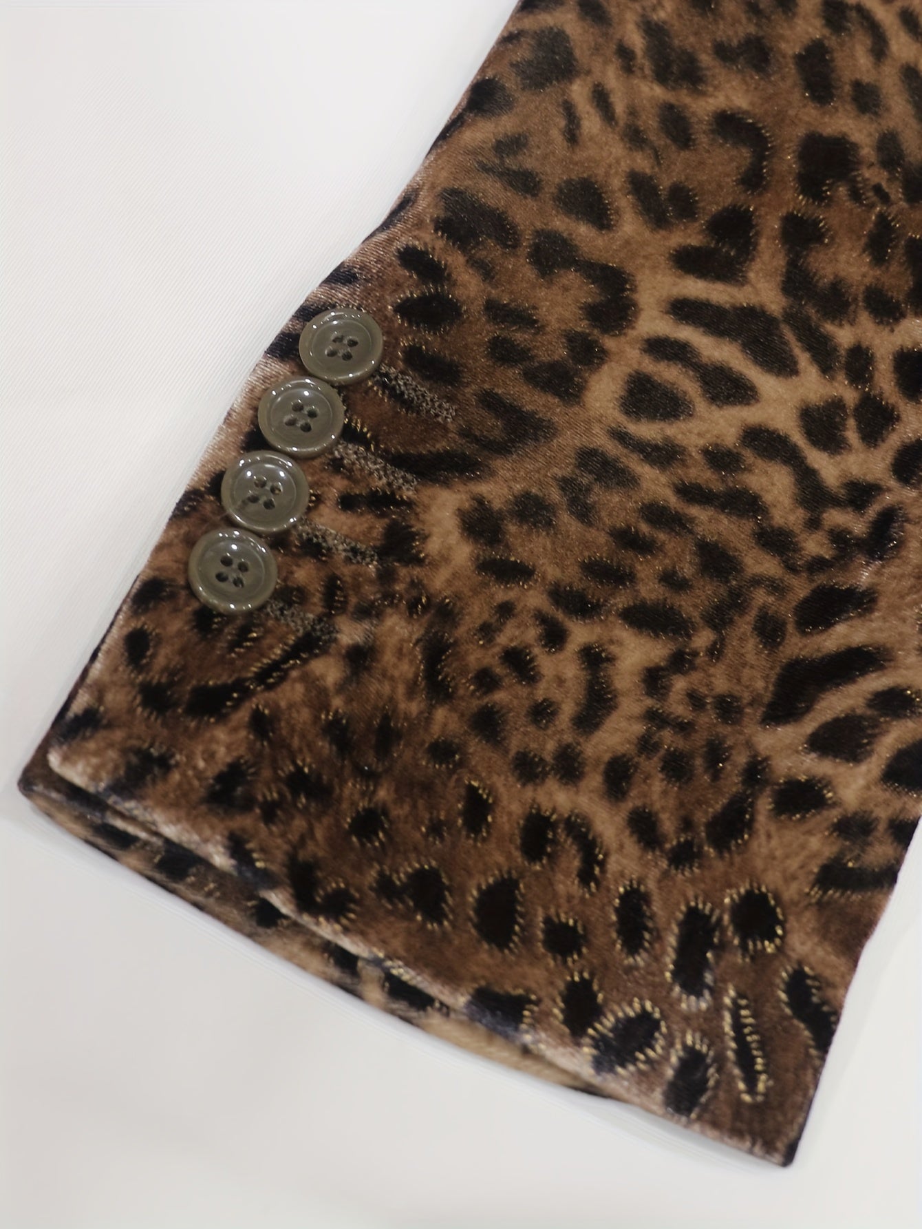 Blazer con stampa leopardata